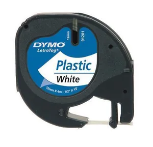Dymo LetraTag páska plastová 12mm x 4m, biela, 59422, S0721660